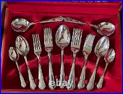 Canteen of 44 Pieces Silver Plated Cutlery for 6 James Ryals Sheffield Dubarry