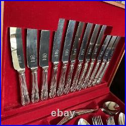 Canteen of 44 Pieces Silver Plated Cutlery for 6 James Ryals Sheffield Dubarry