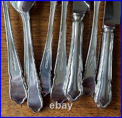 Canteen of 44 Pieces Silver Plated Cutlery for 6 James Ryals Sheffield Dubarry