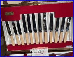 Canteen of 52 Pieces Silver Plated Cutlery for 6 James Ryals Sheffield Fulwood