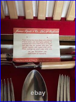 Canteen of 52 Pieces Silver Plated Cutlery for 6 James Ryals Sheffield Fulwood