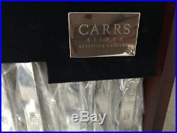 Carrs of Sheffield 124 piece silver cutlery set, brand new with valuation