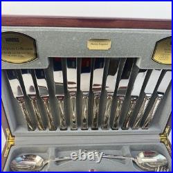 Cased Viners 44 Piece Silverplated Canteen of Cutlery Harley Elelgance