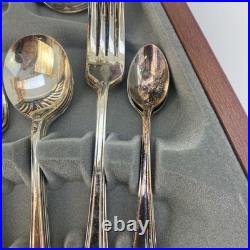 Cased Viners 44 Piece Silverplated Canteen of Cutlery Harley Elelgance