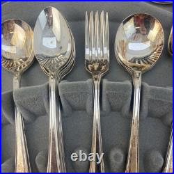 Cased Viners 44 Piece Silverplated Canteen of Cutlery Harley Elelgance