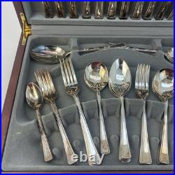 Cased Viners 44 Piece Silverplated Canteen of Cutlery Harley Elelgance