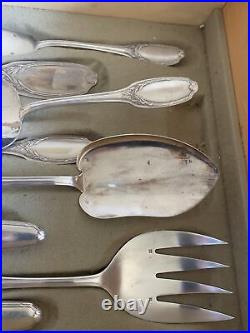 Charles Halphen Christofle Cutlery Ca 1890 Silver Plated 75 Pieces Very Rare