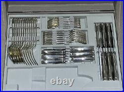 Christofle ALBI Cutlery Set 36-Piece Silver-Plated Flatware Set with Chest