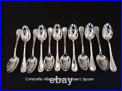 Christofle ALBI Dinner Service in Silverplate, 84 pieces +7 serving IMMACULATE