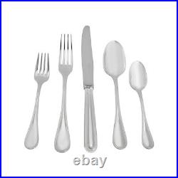 Christofle Albi 30pc Silver Plate Flatware Set (6x5pc) & Chest #0021830 B Nib Fs