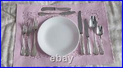 Christofle Albi French Silver plate nine piece place setting