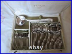 Christofle Alfenide Paris model silver plated 99 piece cutlery set