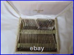 Christofle Alfenide Paris model silver plated 99 piece cutlery set