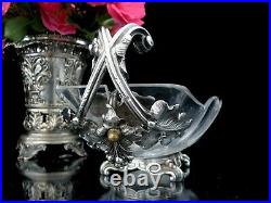 Christofle Antique Center Piece Crystal Shell