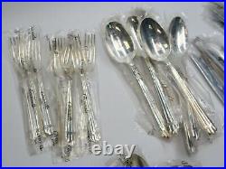 Christofle Aria 72 Piece Silver Plated Cutlery Set incl Anti Tarnish Cloth Bags