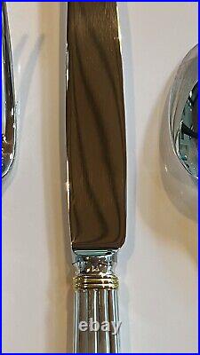 Christofle Aria Gold (10-22) Silver-Plate Five-Piece Formal Setting (185)