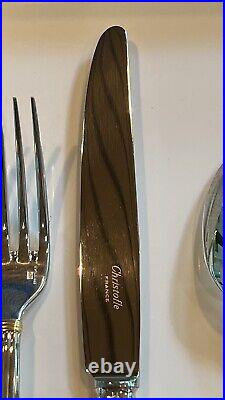 Christofle Aria Gold (10-22) Silver-Plate Five-Piece Formal Setting (185)