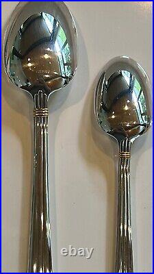 Christofle Aria Gold (10-22) Silver-Plate Five-Piece Formal Setting (185)