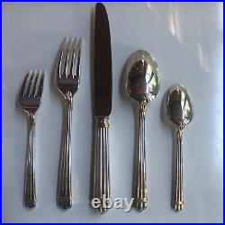Christofle Aria Gold (10-22) Silver-Plate Five-Piece Formal Setting (185)