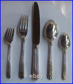 Christofle Aria Gold (10-22) Silver-Plate Five-Piece Formal Setting (185)
