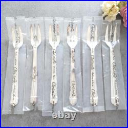 Christofle Aria Silver Plate Tableware Cake Fork 6 pieces Set Including Unopened