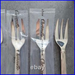 Christofle Aria Silver Plate Tableware Cake Fork 6 pieces Set Including Unopened