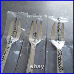 Christofle Aria Silver Plate Tableware Cake Fork 6 pieces Set Including Unopened