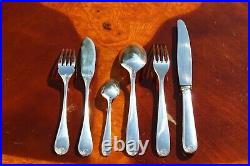 Christofle Berain Coquile Silver Plated 36 Pieces Set in Six setting