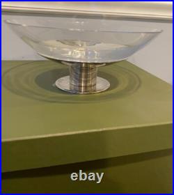 Christofle Crystal Fruit Bowl & Silver Plate 2 Pieces