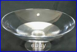 Christofle Crystal Fruit Bowl & Silver Plate 2 Pieces