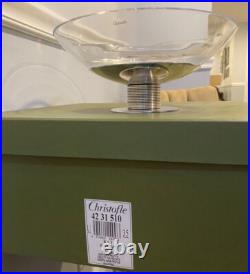 Christofle Crystal Fruit Bowl & Silver Plate 2 Pieces