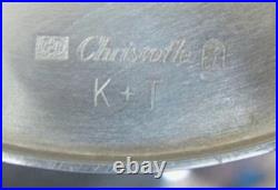 Christofle Crystal Fruit Bowl & Silver Plate 2 Pieces