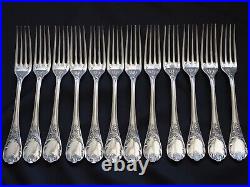 Christofle France'Marly' Flatware Set Silverplated Dinner Cutlery 49 pieces