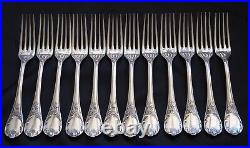 Christofle France'Marly' Flatware Set Silverplated Dinner Cutlery 49 pieces