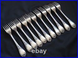 Christofle France'Marly' Flatware Set Silverplated Dinner Cutlery 49 pieces