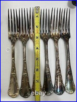 Christofle France flatware louis xv chrysanthemum Silver Plate 34 piece flatware