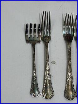 Christofle France flatware louis xv chrysanthemum Silver Plate 34 piece flatware