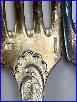 Christofle France flatware louis xv chrysanthemum Silver Plate 34 piece flatware