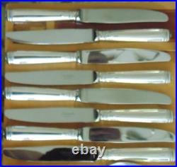 Christofle Malmaison Silver Plated Flatware/Cutlery Service for 8 56 pieces