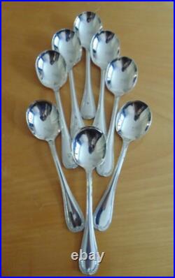 Christofle Malmaison Silver Plated Flatware/Cutlery Service for 8 56 pieces