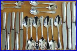Christofle Malmaison Silver Plated Flatware/Cutlery Service for 8 56 pieces