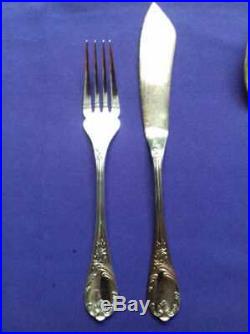 Christofle Marly Silverplate Flatware Set For 12, 132 Pieces France