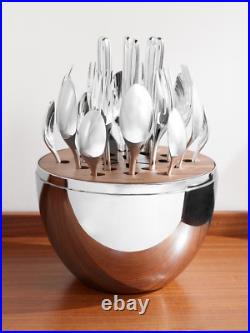Christofle Mood Easy Silver Plate 25-piece Set W Egg Capsule #0065699 Brand Nib