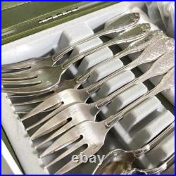 Christofle Pearl Cutlery Set 29 Pieces Silver Plated Flatware Vintage Tableware