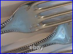 Christofle Pearl Silver Cutlery Set 24 Pieces 6 Guests Silver Plated