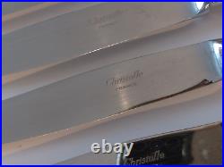 Christofle Pearl Silver Cutlery Set 24 Pieces 6 Guests Silver Plated
