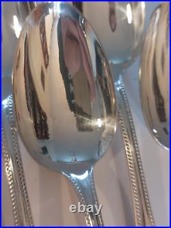 Christofle Pearl Silver Cutlery Set 24 Pieces 6 Guests Silver Plated