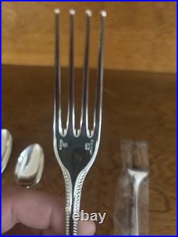 Christofle Perles France Silver plate 5 Piece Place Setting-only used 1-2 times