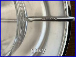 Christofle Silverplate Art Deco Large Caviar Serving Set New Insert Bowl Sleek