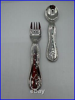 Christofle Silverplated Two-Piece Baby Flatware Set